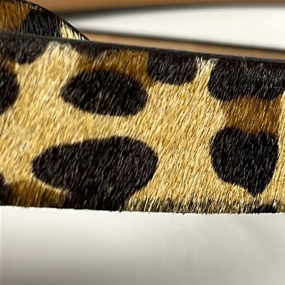 Royal Albartross Women’s Leopard Animal Print Hair Textured Adjustable Belt Med - Picture 9 of 13